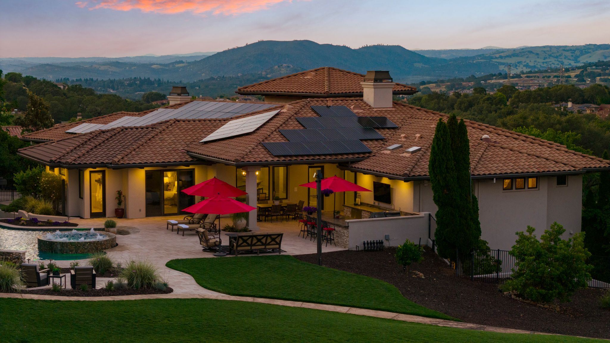 Estate at dusk