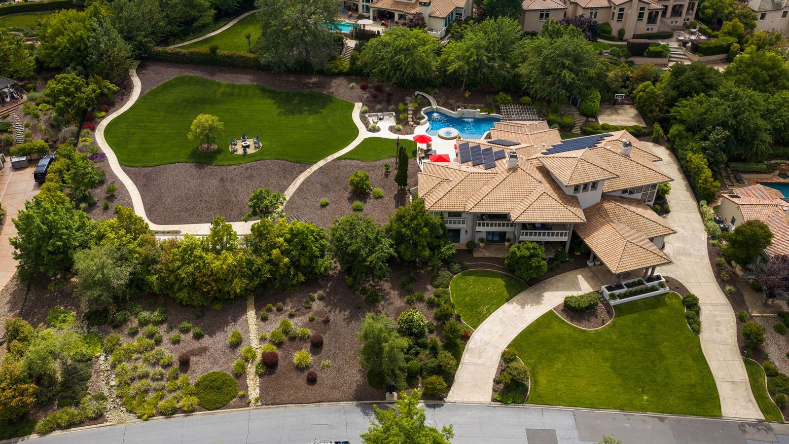 The estate from above